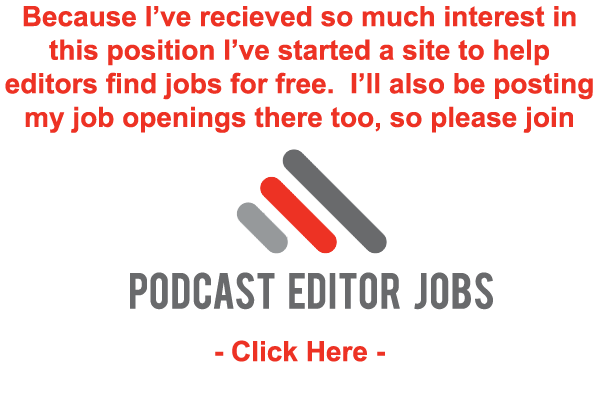podcast editing jobs