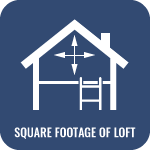 square footage of loft