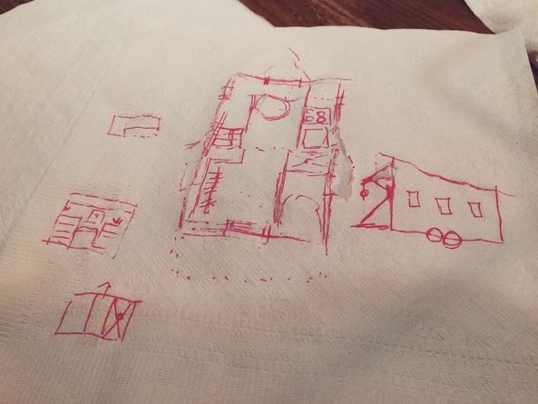 Great Ideas always begin on a napkin