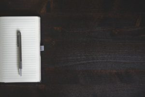 Minimalist desk notebook