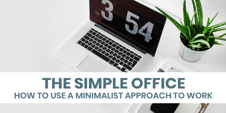simple office clutter free