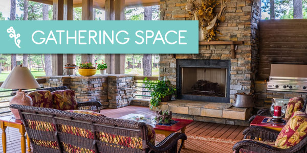 create gathering spaces