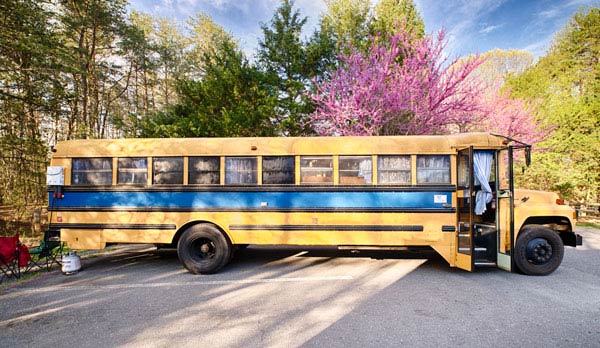 school bus turned skoolie