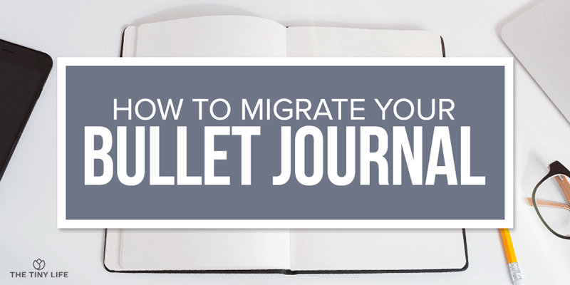 bullet journal migration steps