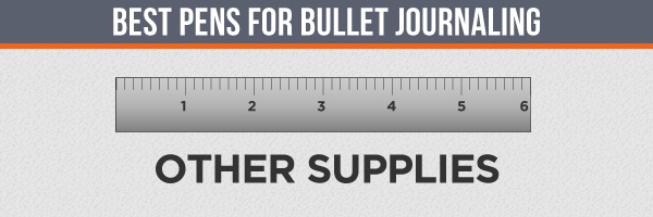 Supplies for Bullet Journaling