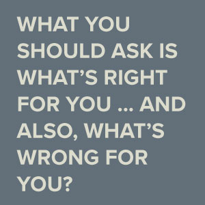 what's right for you, question to ask when you want to live a simple life