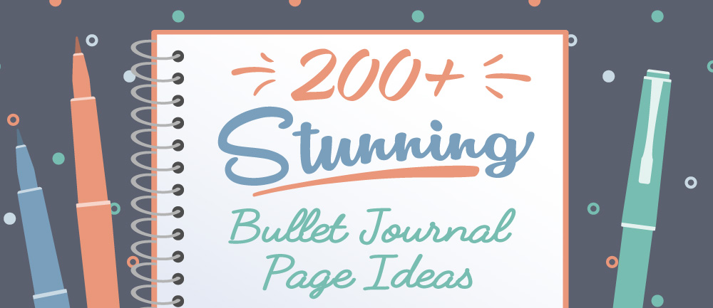 stunning bullet journal page ideas