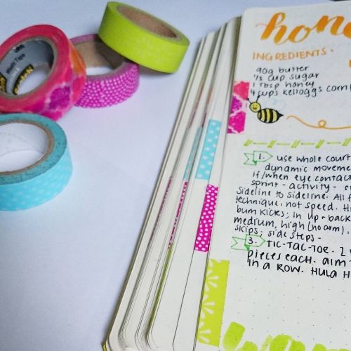 washi tape page tabs