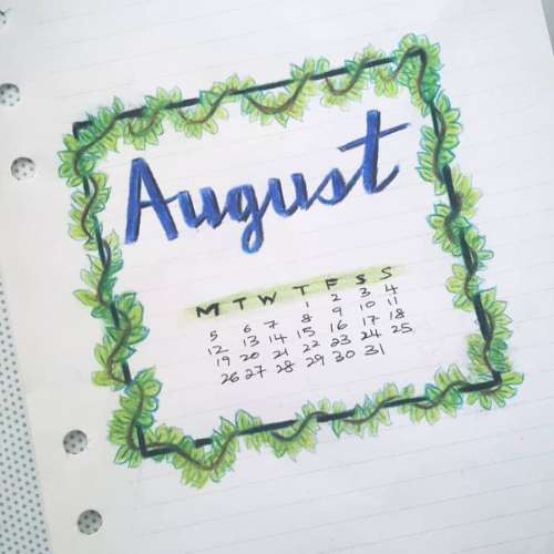 august frame calendar