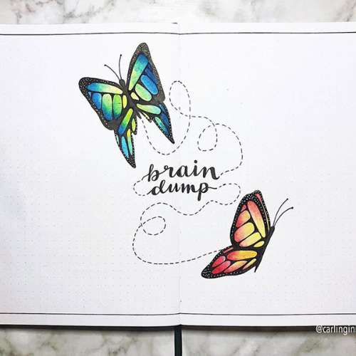 butterfly brain dump layout