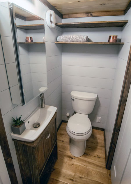 designing a tiny house bathroom