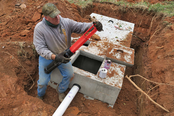 installing a septic filter