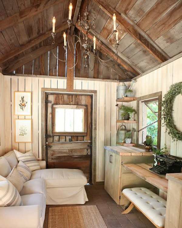 rustic shed conversion to live in