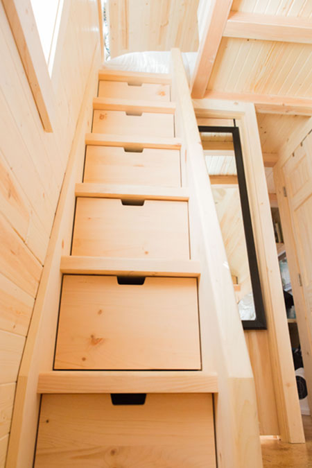 box storage under stair treads