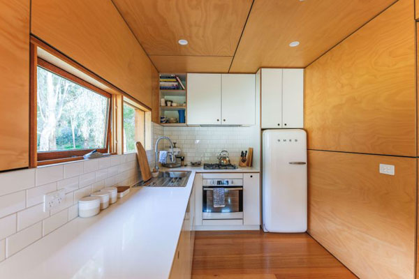 shipping container house kitchen