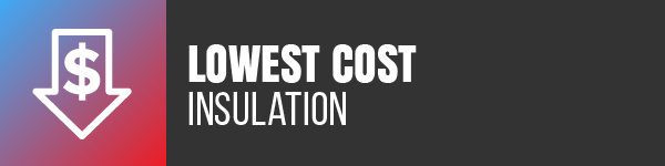 lowest cost insulation