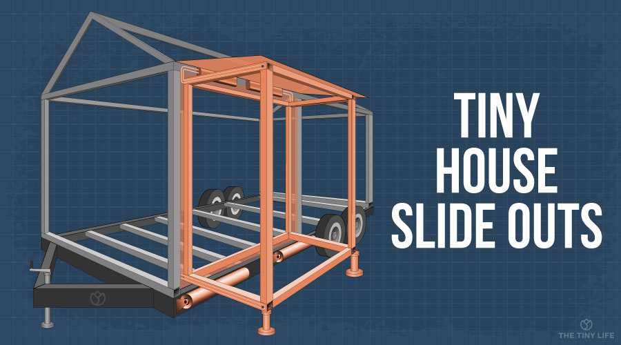 Diagram of Tiny House With Slide Out