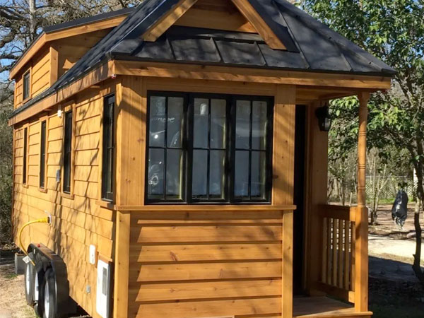 tumbleweed Cypress tiny house sold in Willis, Texas for $73.000