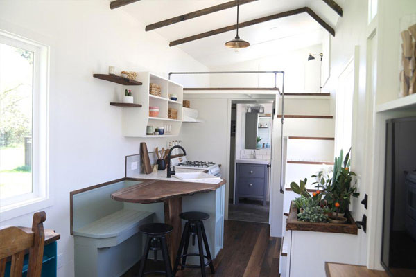 tiny home dining nook