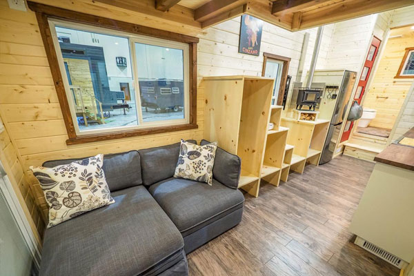 tiny house living room sectional