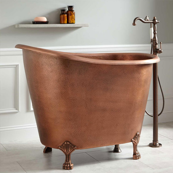 Abbey Copper Soaking Clawfoot Tub