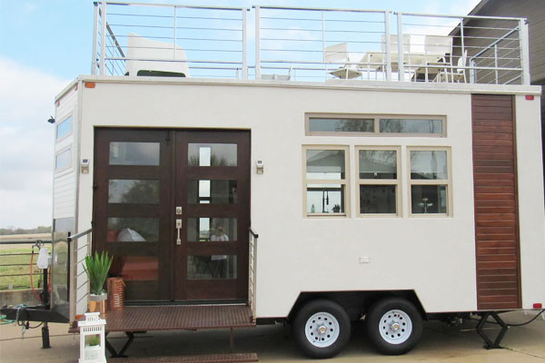 Tiny Home Cargo Trailer Deck On Roof