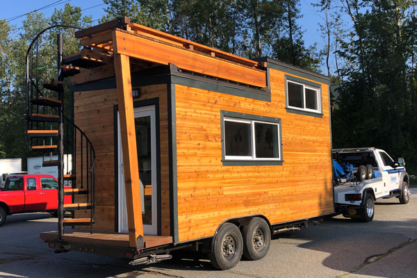 Tiny House Rooftop Deck Fold Down Railings