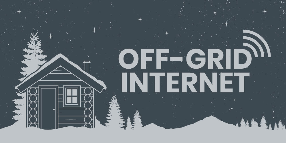 off grid internet for a tiny house or homestead
