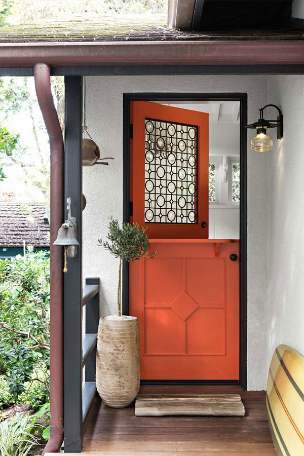 split entry door on tiny home