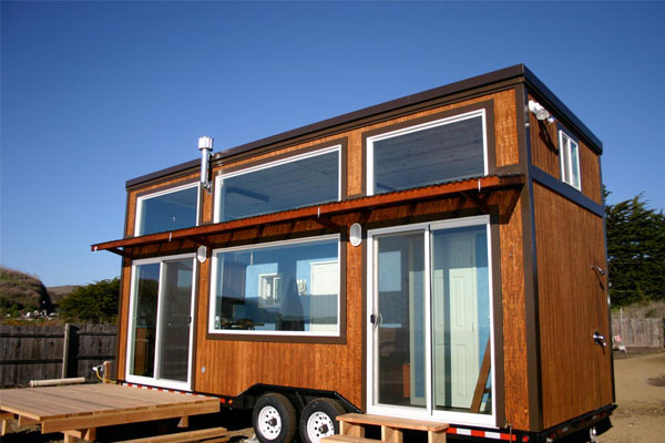 big windows in a tiny house