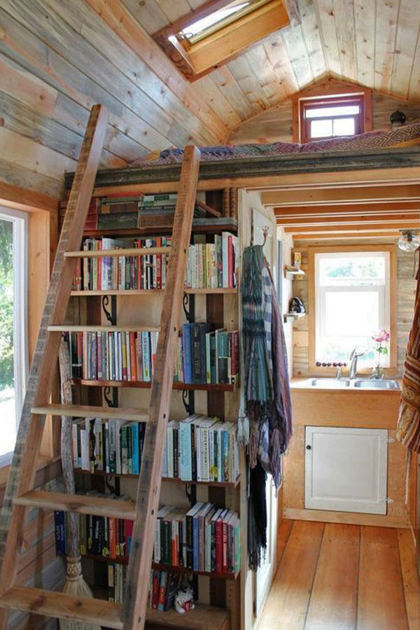 tiny house book storage
