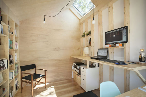 tiny home office space