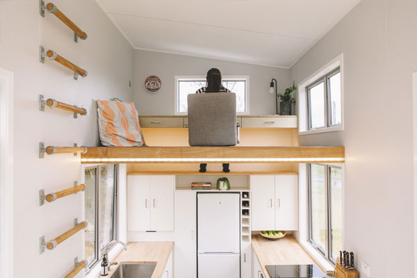 tiny home office with a view