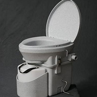 Self-Contained Composting Toilet with crank