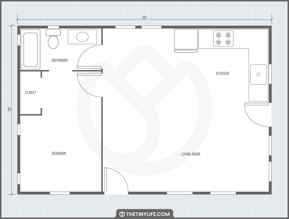 small barndominium floorplan design