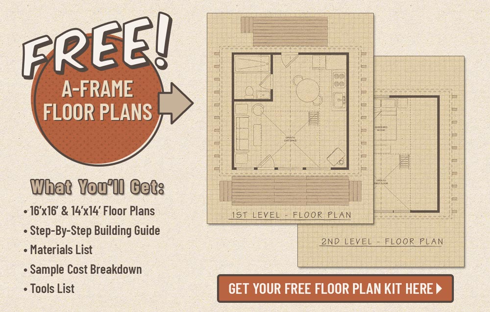 free aframe floor plan kit