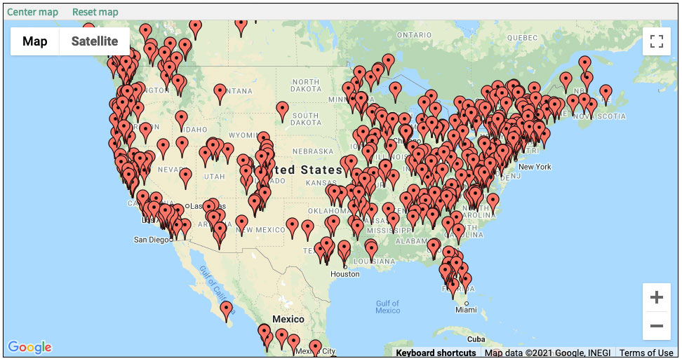 foundation for intentional communities map