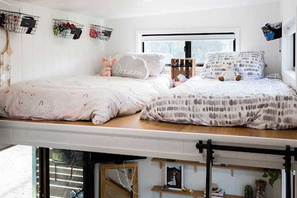 tiny house kids bedroom loft