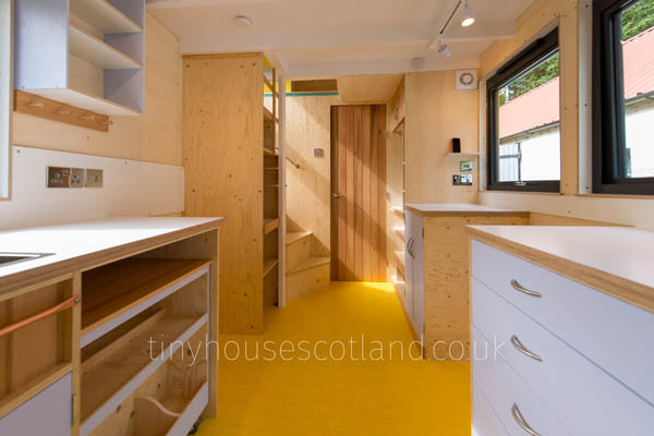 tiny house scotland interior living space