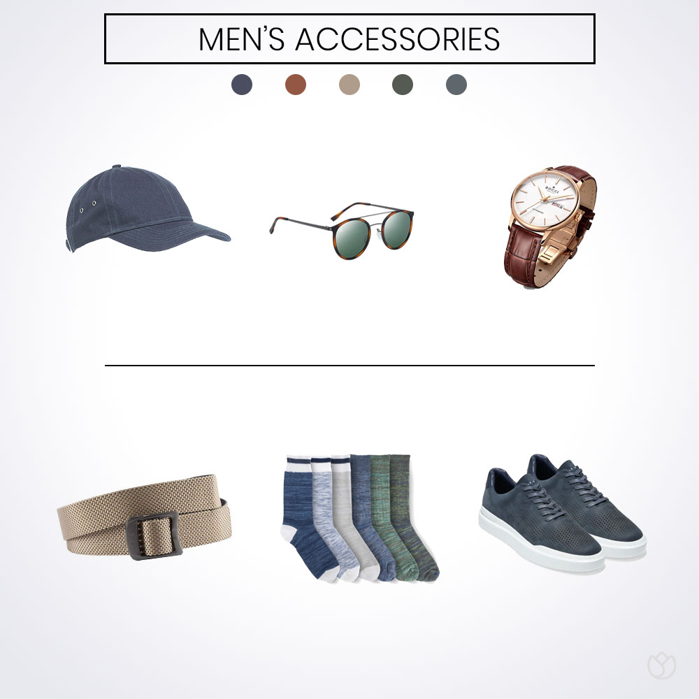 mens personal uniform accessories