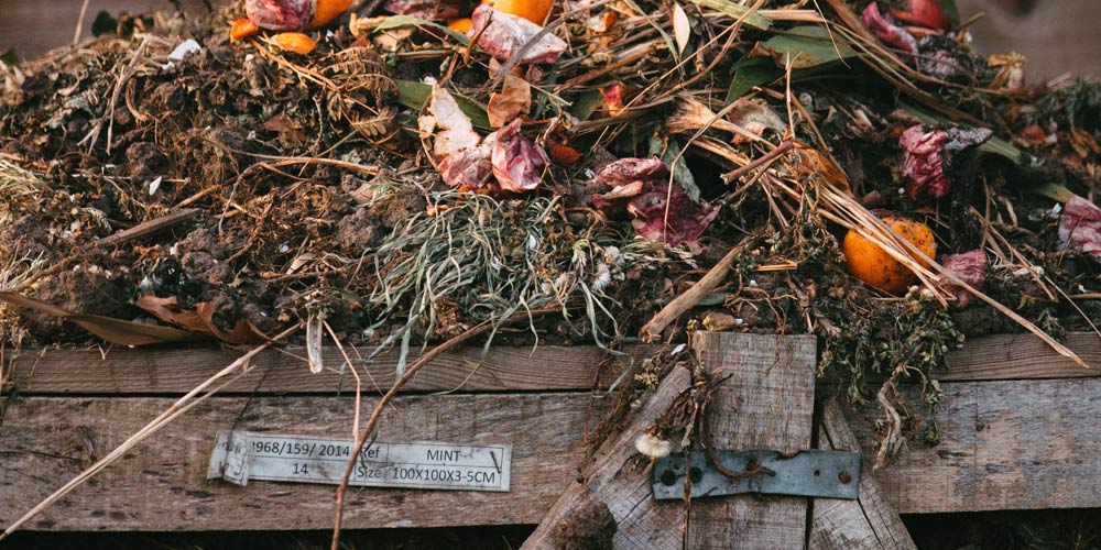 outdoor compost bin made of wood