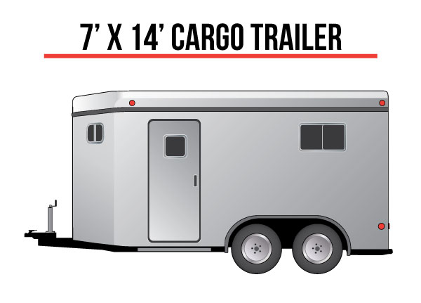 cargo trailer 7x14