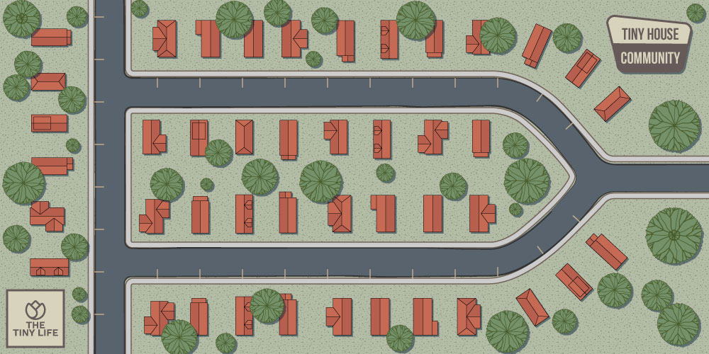 Tiny House Community Blueprint For 44 Tiny Homes