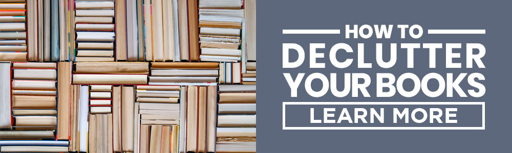 how to declutter your books