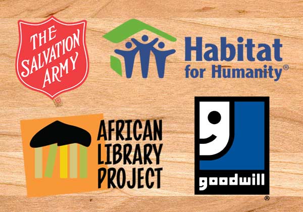 best places to donate books