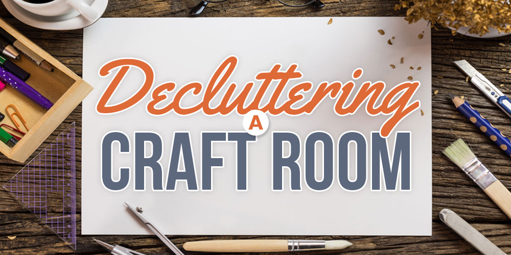 decluttering a craft room