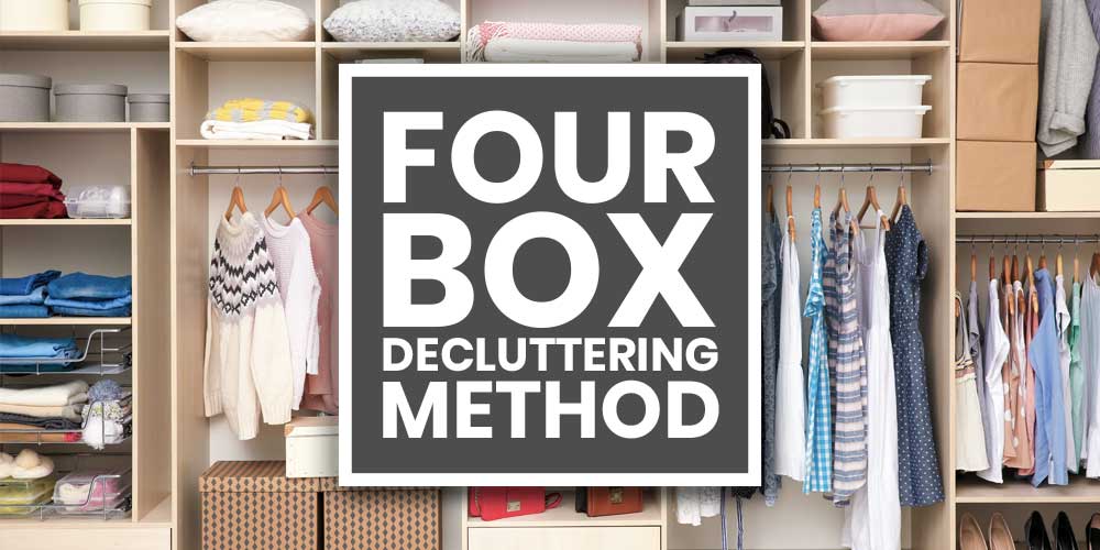 four box decluttering method