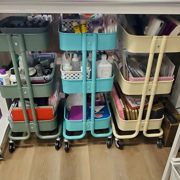 Use Old Furniture For Storing Craft Supplies