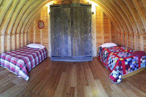 Half Dome Earth Shelter bedroom