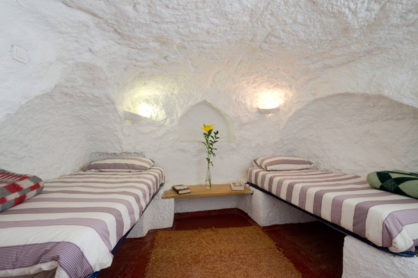Natural Limestone Plaster Home shared bedroom